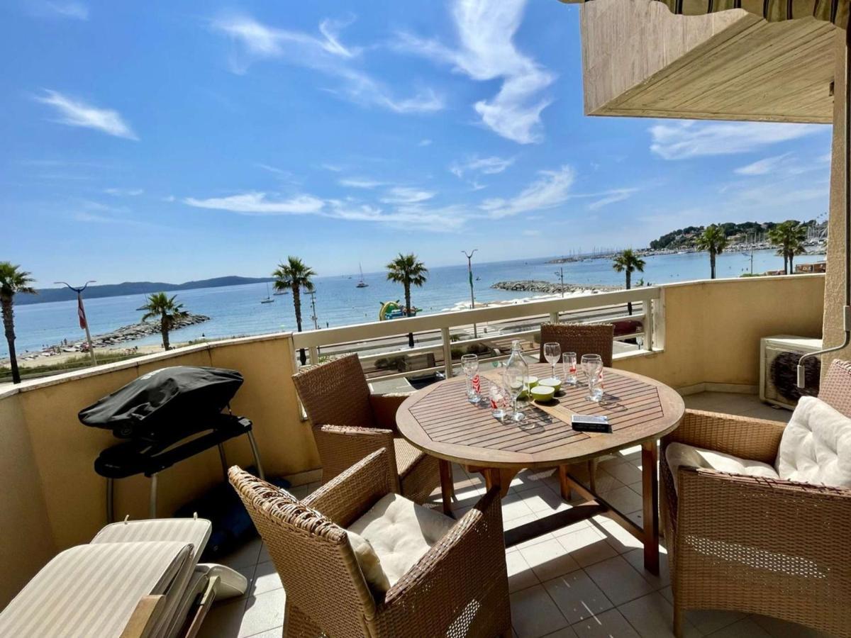 Superbe Apt 2P Front De Mer Pour 4 Pers Avec Terrasse - Cavalaire-Sur-Mer - Fr-1-226B-162 Luaran gambar